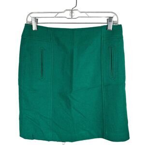 Talbots rich green mini wool skirt - 6p